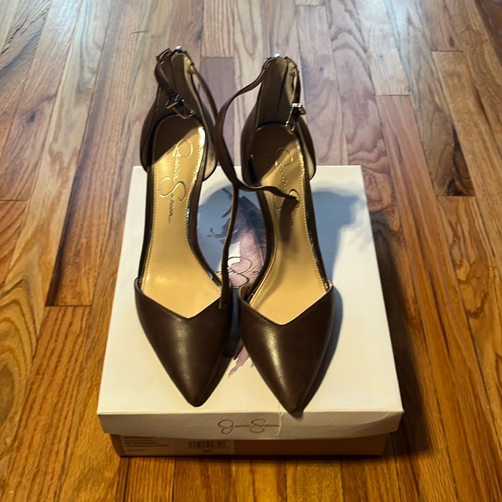 Jessica Simpson ankle strap heels